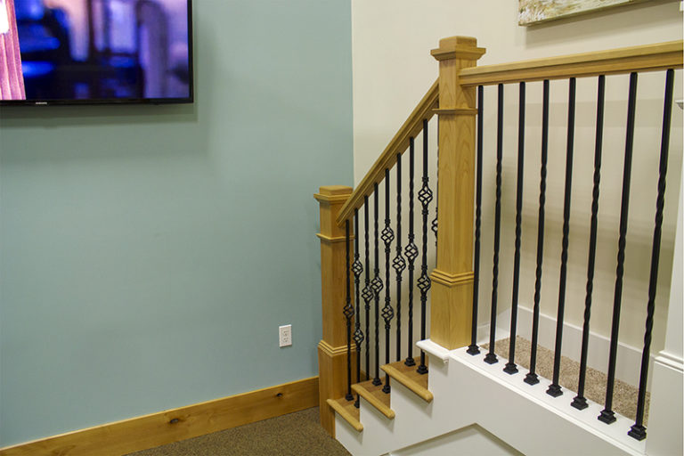wood railings for stairs