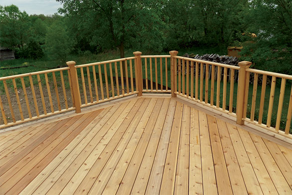 wood cedar deck